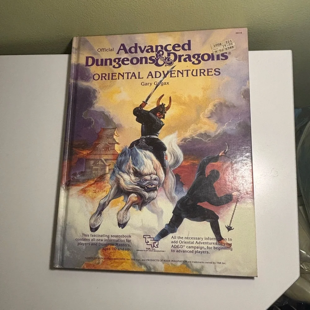First Edition Advanced Dungeons & Dragons Oriental Adventures Book
